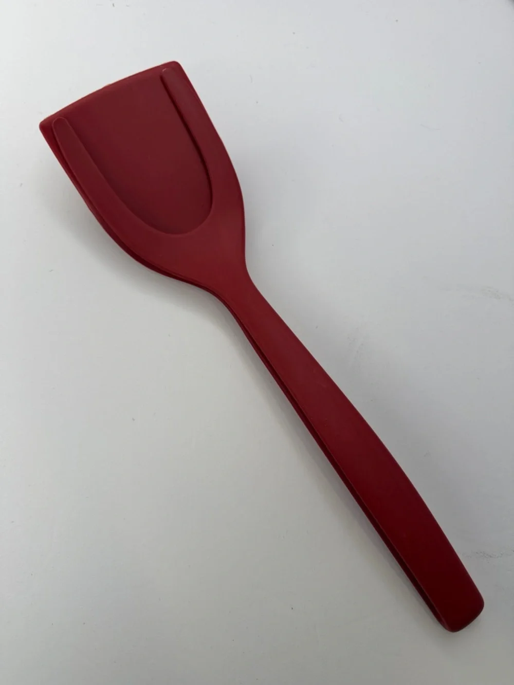 Red Silicone Turner Spatula Tong